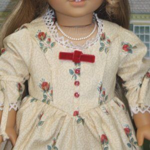 American Girl Style "Betsy Ross" Dress in Roses an